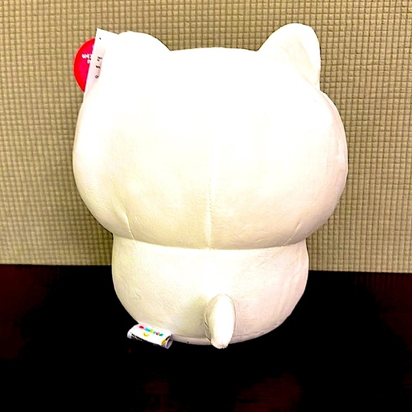 Mimicoco Luna Cat Weighted Plushie Soft Cozy White & Red Valentine’s Plushie NWT - Picture 5 of 5